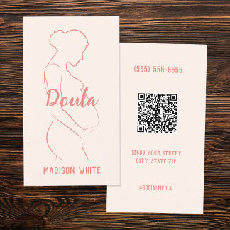 Visita Tarjeta de presentación QR personalizada para doul