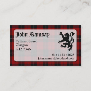 Visita Tarjeta de presentación Ramsay Tartan