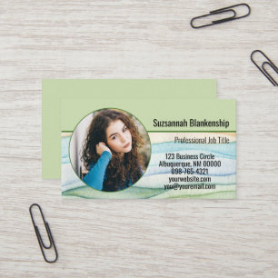 Visita Tarjeta de presentación redonda personalizada para