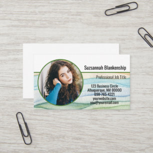Visita Tarjeta de presentación redonda personalizada para