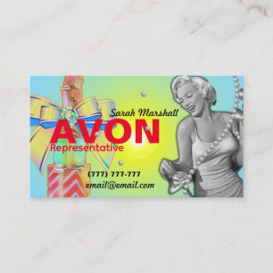 Visita Tarjeta de presentación Retro Avon