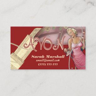 Visita Tarjeta de presentación Retro Avon