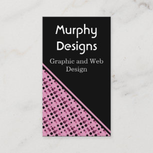 Visita Tarjeta de presentación Retro Bubbles, rosa