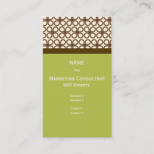 Visita Tarjeta de presentación retro chocolate negro