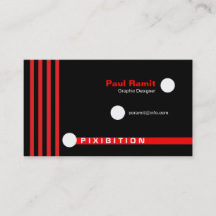 Visita Tarjeta de presentación Retro de puntos blancos d