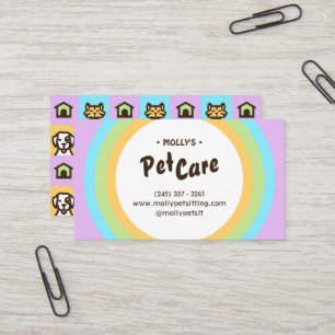 Visita Tarjeta de presentación Retro Fun Pet Care