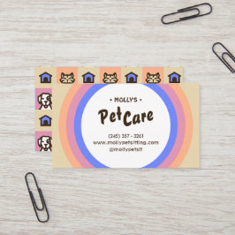 Visita Tarjeta de presentación Retro Fun Pet Care