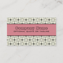 Visita Tarjeta de presentación Retro Glam, rosa