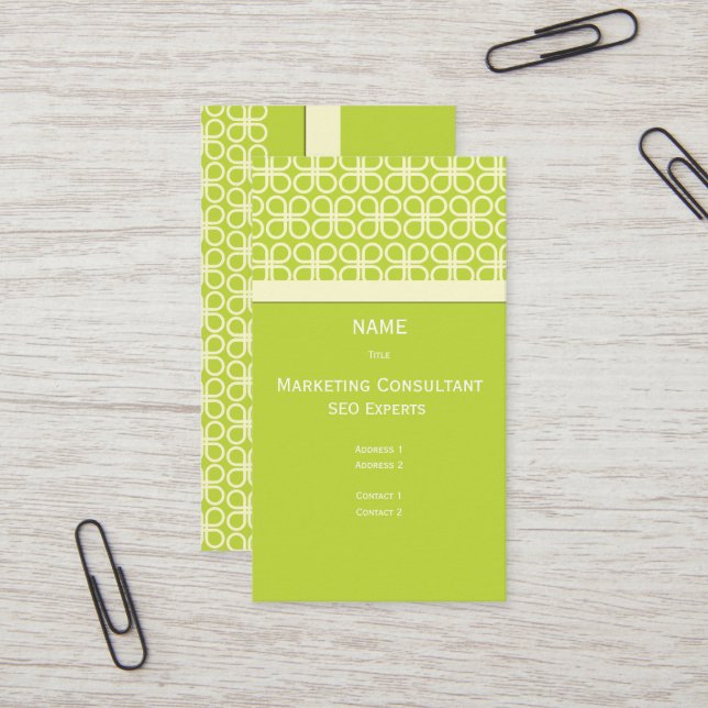 Visita Tarjeta de presentación retro para diseñadores/col (Anverso/Reverso In Situ)