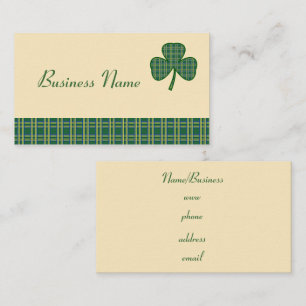Visita Tarjeta de presentación Retro Shamrock