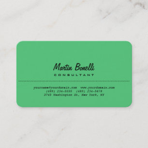 Visita Tarjeta de presentación Rond Corner Emerald Green 