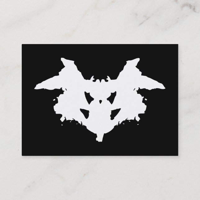 Visita Tarjeta de presentación Rorschach Inkblot (Reverso)