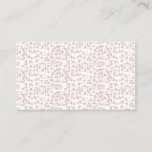 Tarjeta de presentación rosa lujosa