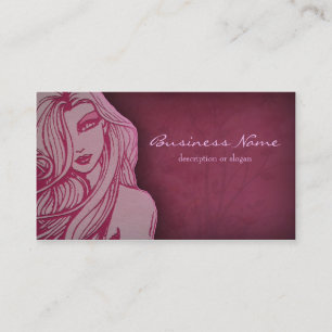 Visita Tarjeta de presentación rosa profundo para mujer h