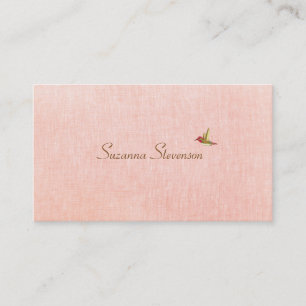 Visita Tarjeta de presentación rosa simple con elegancia
