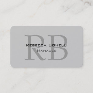 Visita Tarjeta de presentación Roundgrray Monogram Manage