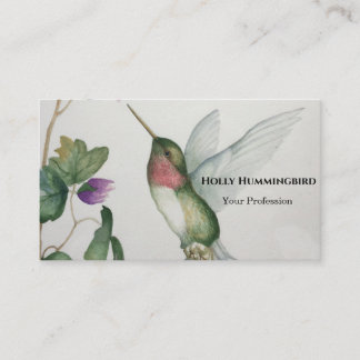 Visita Tarjeta de presentación Ruby Throed Hummingbird