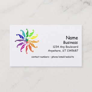 Visita Tarjeta de presentación - Rueda de color de hojas