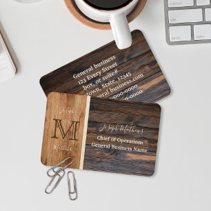 Visita Tarjeta de presentación Rustic Wood Tone