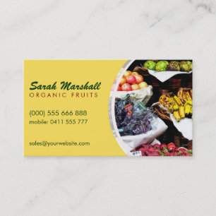Visita Tarjeta de presentación saludable para frutas fres