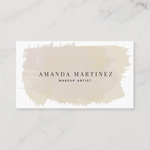 Visita Tarjeta de presentación Sand Beige Watercolor Sand