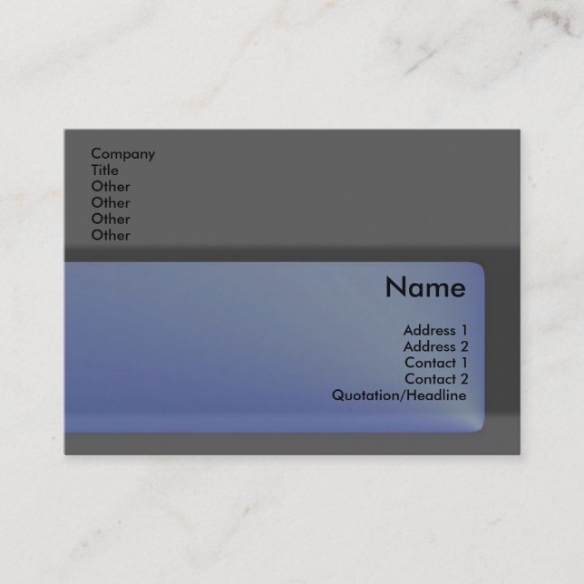 Visita Tarjeta de presentación Sapphire (Anverso)