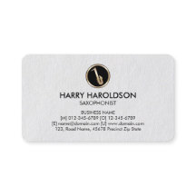 Tarjeta de presentación Saxofonista Premium para i