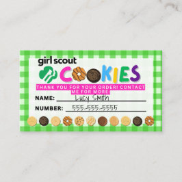 Visita Tarjeta de presentación Scout Cookie Reorder