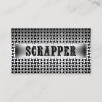 Tarjeta de presentación Scrapper Metalizado look