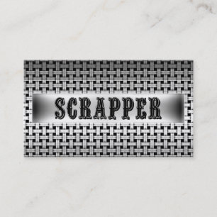 Visita Tarjeta de presentación Scrapper Metalizado look