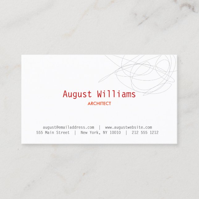 Visita Tarjeta de presentación SCRIBBLE DE DISEÑADOR (Anverso)