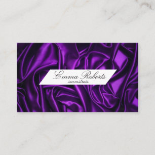 Visita Tarjeta de presentación Seamstress Purple Cloth
