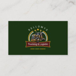 Visita Tarjeta de presentación Semi Truck