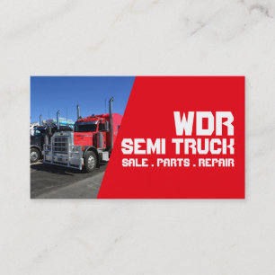 Visita Tarjeta de presentación Semi Truck Sale Piezas Re