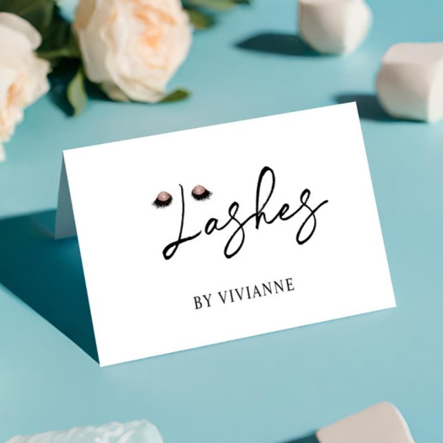 Visita Tarjeta de presentación sencilla Black Lash (Subido por el creador)