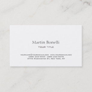 Visita Tarjeta de presentación sencilla en blanco y negro