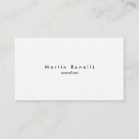 Tarjeta de presentación sencilla y Minimalista de