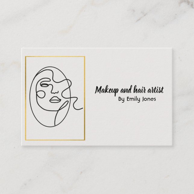 Visita Tarjeta de presentación simple (Anverso)