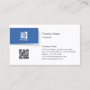 Visita Tarjeta de presentación simple con el logotipo de 
