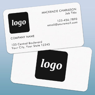 Visita Tarjeta de presentación simple con logotipo y text
