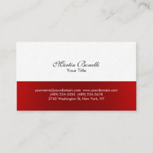 Visita Tarjeta de presentación simple de asesores blancos