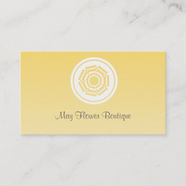 Visita Tarjeta de presentación simple de flores retro, am (Anverso)