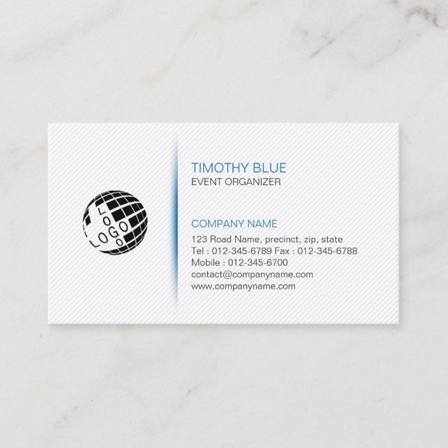 Visita Tarjeta de presentación simple de Servicios de org (Anverso)