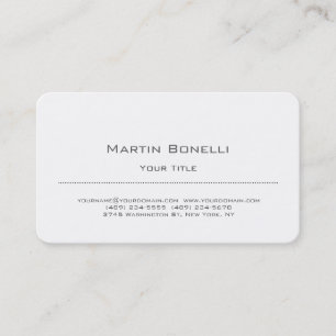 Visita Tarjeta de presentación simple en blanco y negro