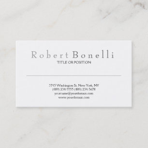 Visita Tarjeta de presentación simple en blanco y negro