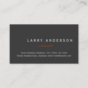 Visita Tarjeta de presentación simple minimalista de un c