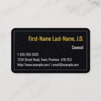 Visita Tarjeta de presentación simple para consejeros