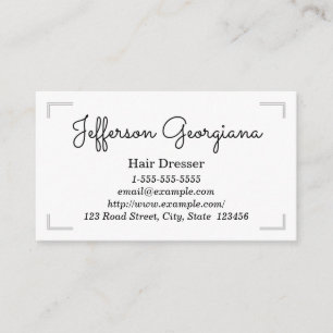 Visita Tarjeta de presentación simple para el cabello