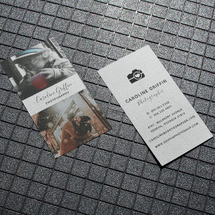 Visita Tarjeta de presentación simple para fotografía pro