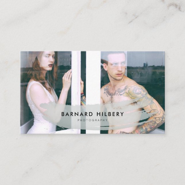 Visita Tarjeta de presentación simple para fotografos con (Anverso)